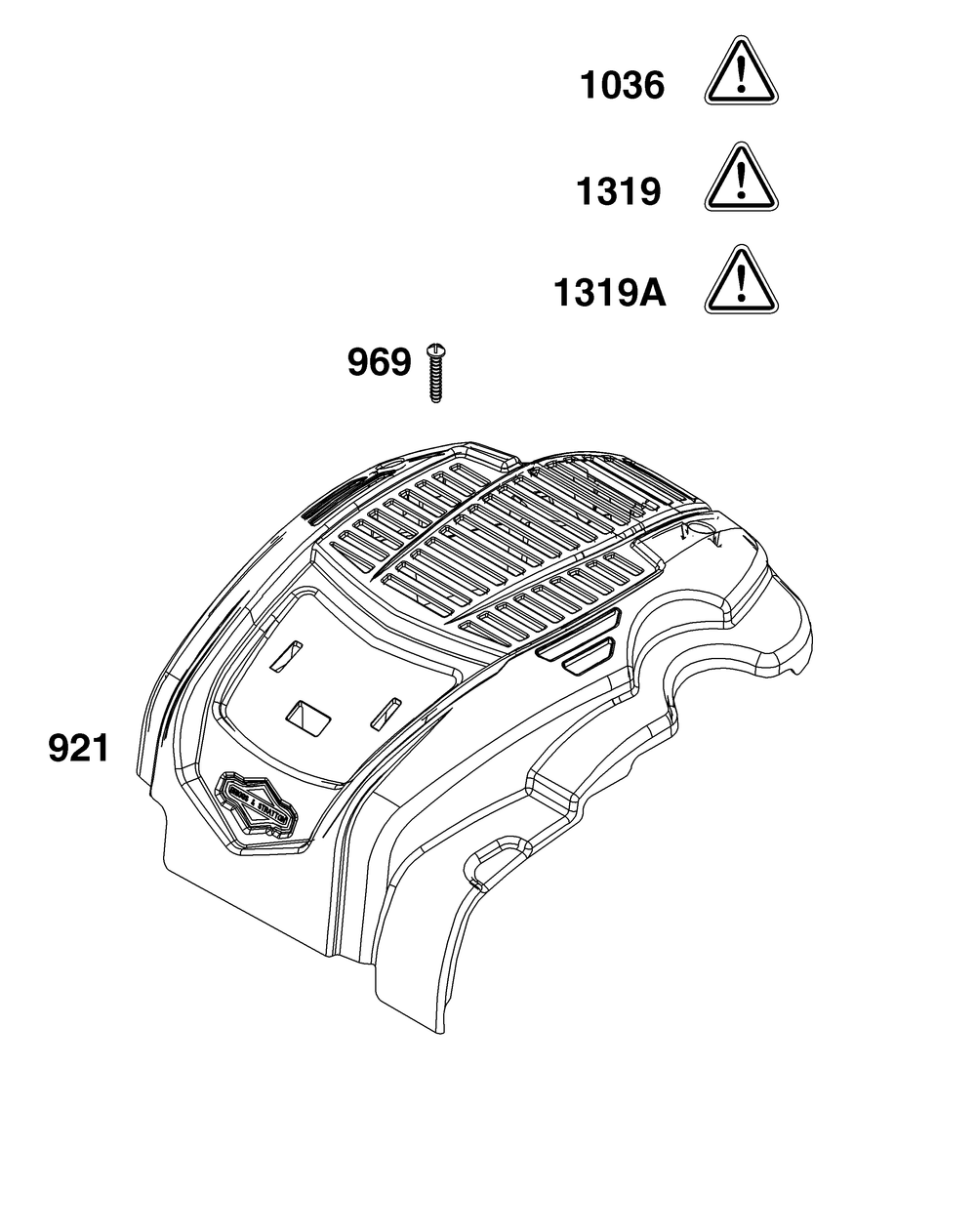 Blower Housing Group Diagram and Parts List for 104M02-0291-F1 100000 - 19Z999 Briggs and Stratton Engine